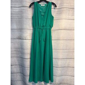 Jack By BB Dakota Sleeveless Green Elastic Waist Dress Size S